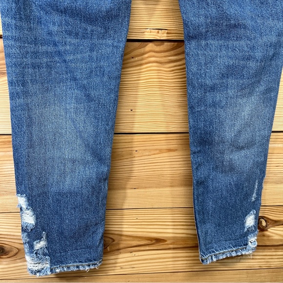 Kancan Estilo Jeans 5 26 100% Cotton Skinny High Rise Ripped Holes Distress - Picture 13 of 14